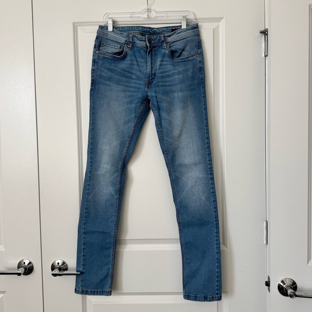 Men’s Skinny Stretch Jeans - Light Blue